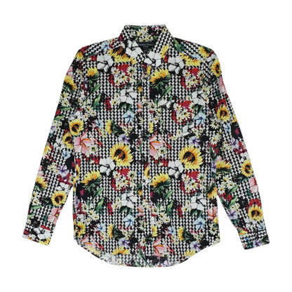 Multi Floral Long Sleeve Button Down