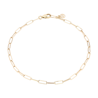 14K Yellow Gold Chain Bracelet