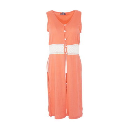 Coral Midi Dress