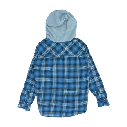 Blue Plaid Flannel Button Down