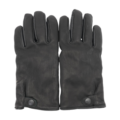 Black Leather Gloves