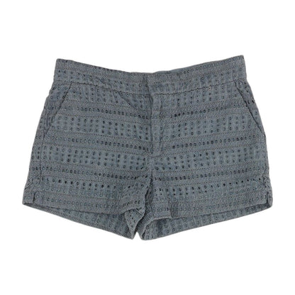 Blue Eyelet Shorts