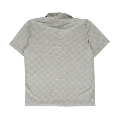 Gray Polka Dot Short Sleeve Polo