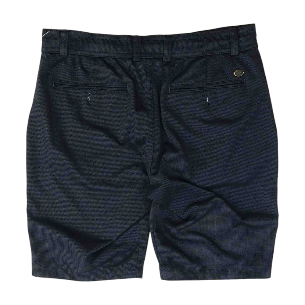 Navy Geometric Casual Shorts