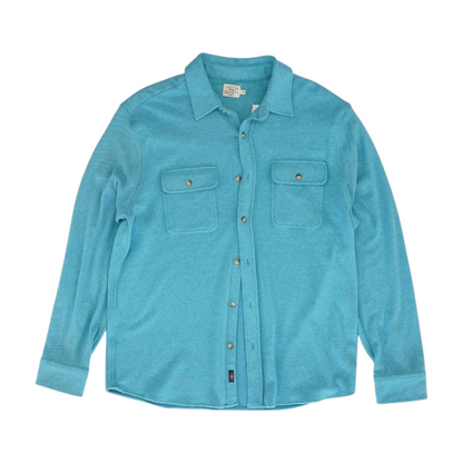 Blue Striped Flannel Button Down