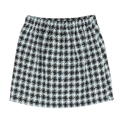 Black Print Skort