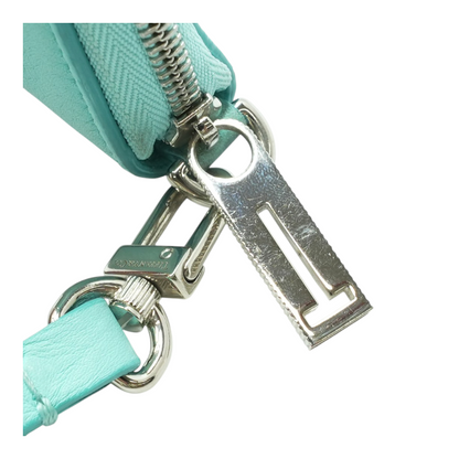 Leather Zip Around Wristlet