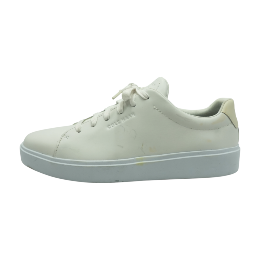 White Lace-Up Casual Shoes