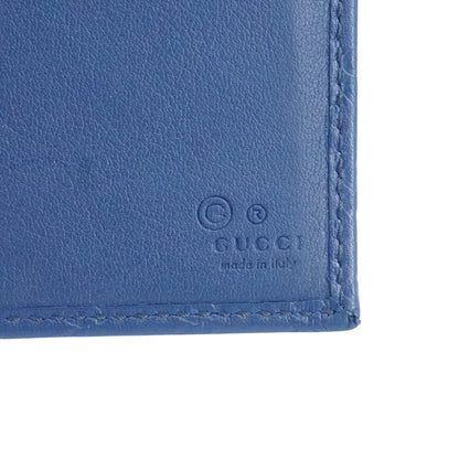 Blue Microguccissima Leather Continental Wallet
