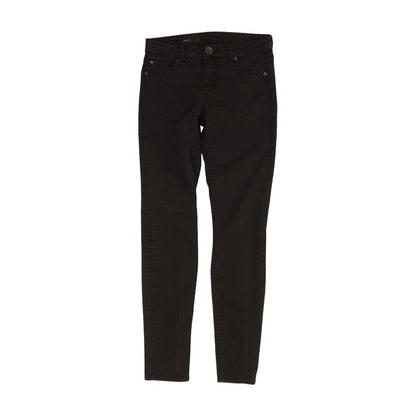 Brown Solid Skinny Leg Jeans