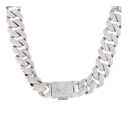 Sterling Silver Moisanite Chain Necklace