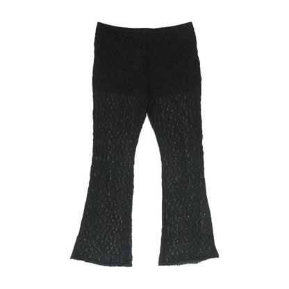 Black Casual Wide Leg Pants