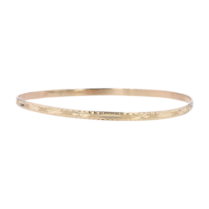 10K Yellow Gold Bangle Bracelet