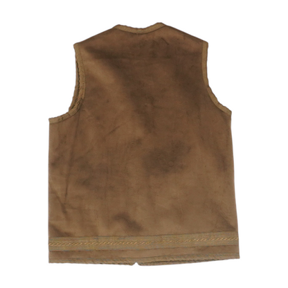 Brown Solid Vest