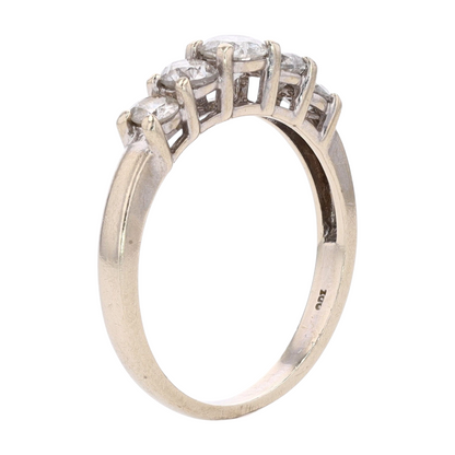 3/4 ctw 10K White Gold Diamond Band Ring