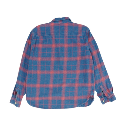 Blue Plaid Flannel Button Down
