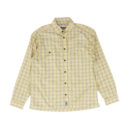 Yellow Plaid Long Sleeve Button Down