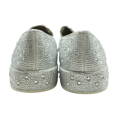 Silver Boat Shoe Flats