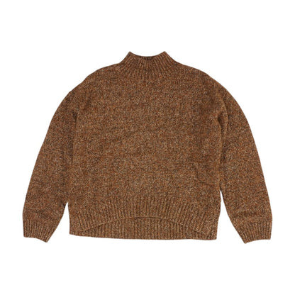 Multi Graphic Mockneck Sweater