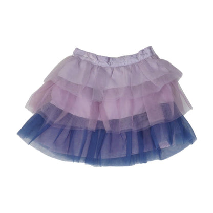 Purple Color Block Skirt