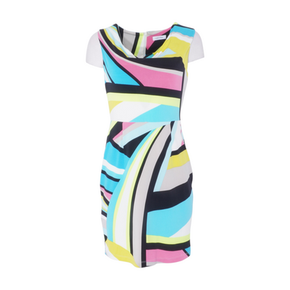 Multi Abstract Mini Dress