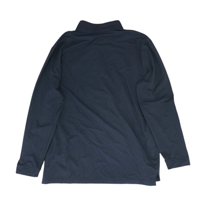 Black Solid 1/4 Zip Pullover