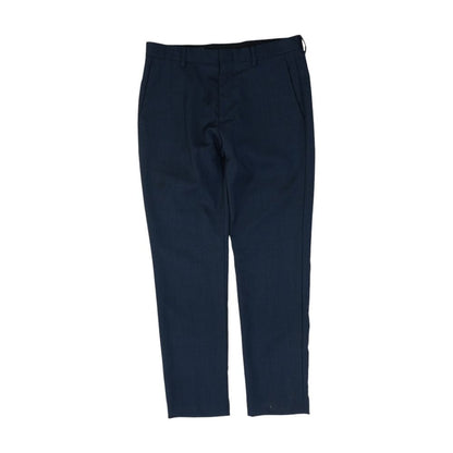 Navy Solid Dress Pants