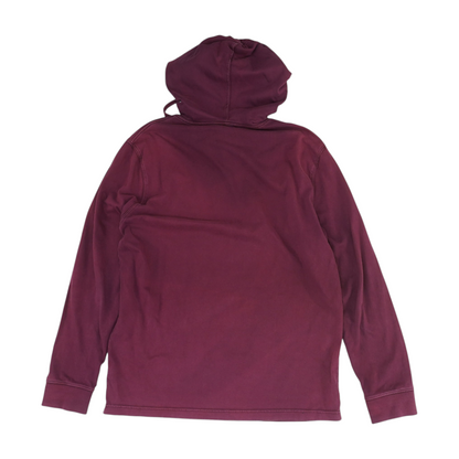 Maroon Solid Hoodie Pullover