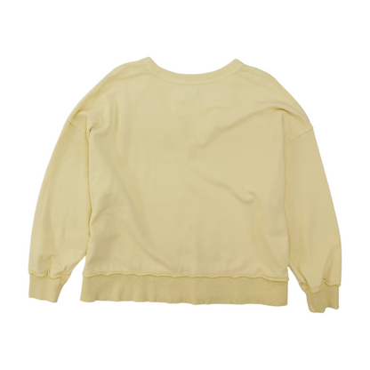 Yellow Solid Sweatshirt Pullover