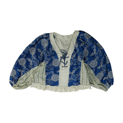 Blue Floral Blouse