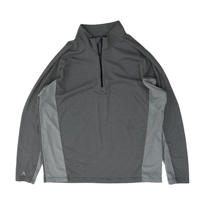 Black Abstract 1/4 Zip Pullover