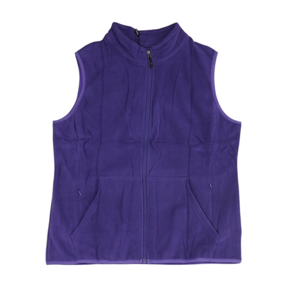 Purple Solid Casual Vest