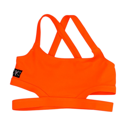 Girls' Orange Solid Apparel