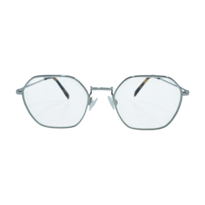 Silver Keiko M Geometric Prescription Eyewear