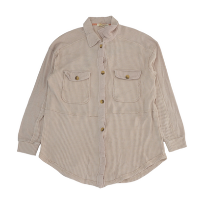 Tan Flannel Button Down