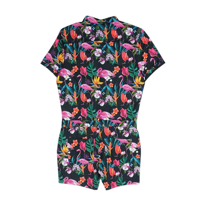 Black Floral Romper
