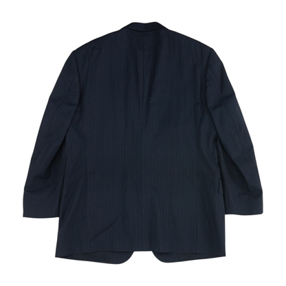 Navy Striped Suit Jacket