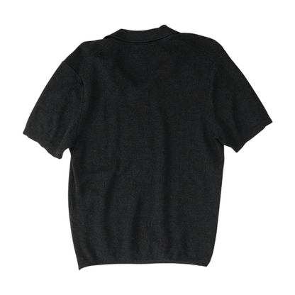 Navy Solid Short Sleeve Polo