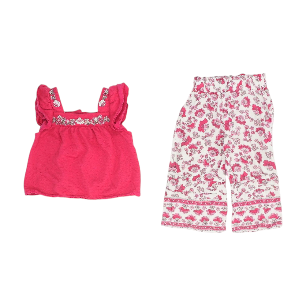 Pink Floral Long Sleeve Set