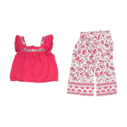 Pink Floral Long Sleeve Set