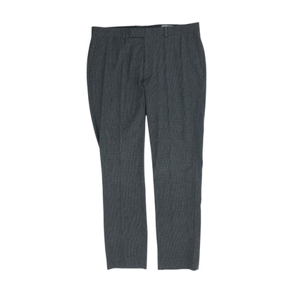 Gray Solid Dress Pants