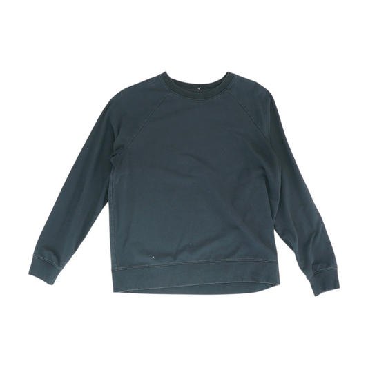 Black Solid Sweatshirt Pullover