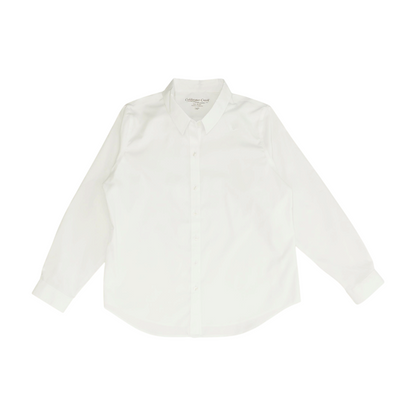 White Petite Button Down