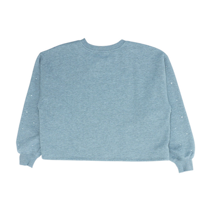Gray Solid Sweatshirt Pullover
