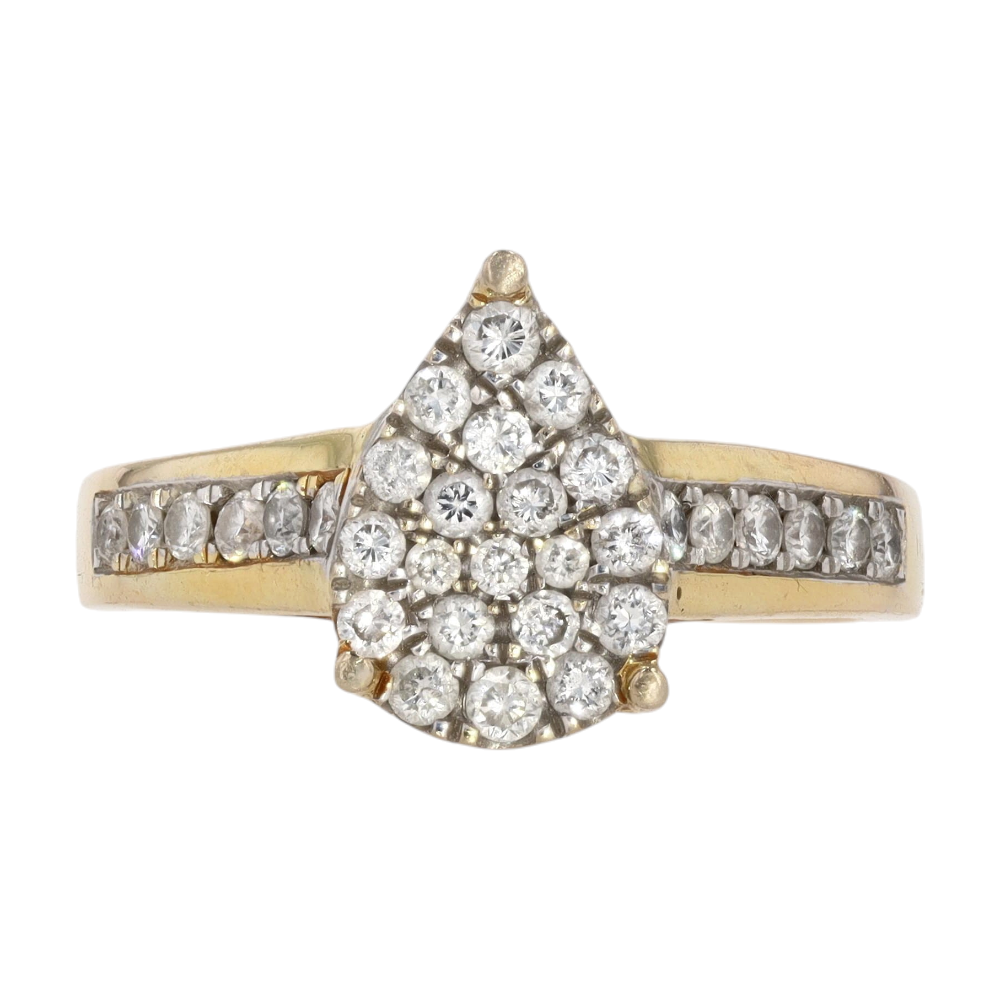 3/8 ctw 18K Two-Tone Gold Diamond Fashion Ring