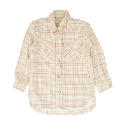 Beige Plaid Lightweight Jacket