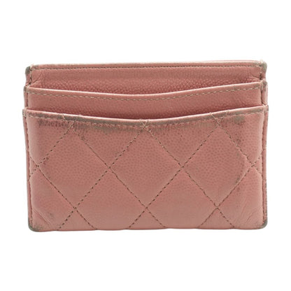Pink Classic Leather Card Holder