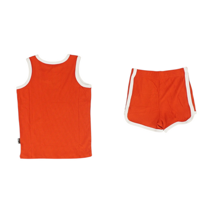 Red Sleeveless Set