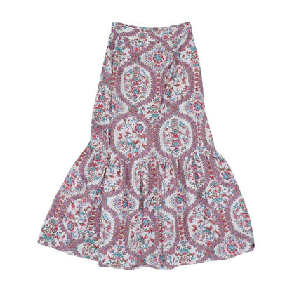 White Floral Maxi Skirt