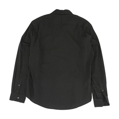 Charcoal Solid Long Sleeve Button Down
